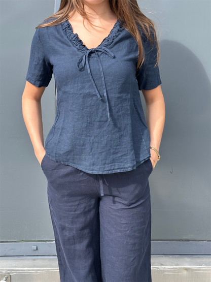 Clara Top - Navy