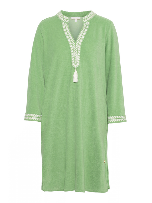 Kaftan Short Dress - Aspen Green