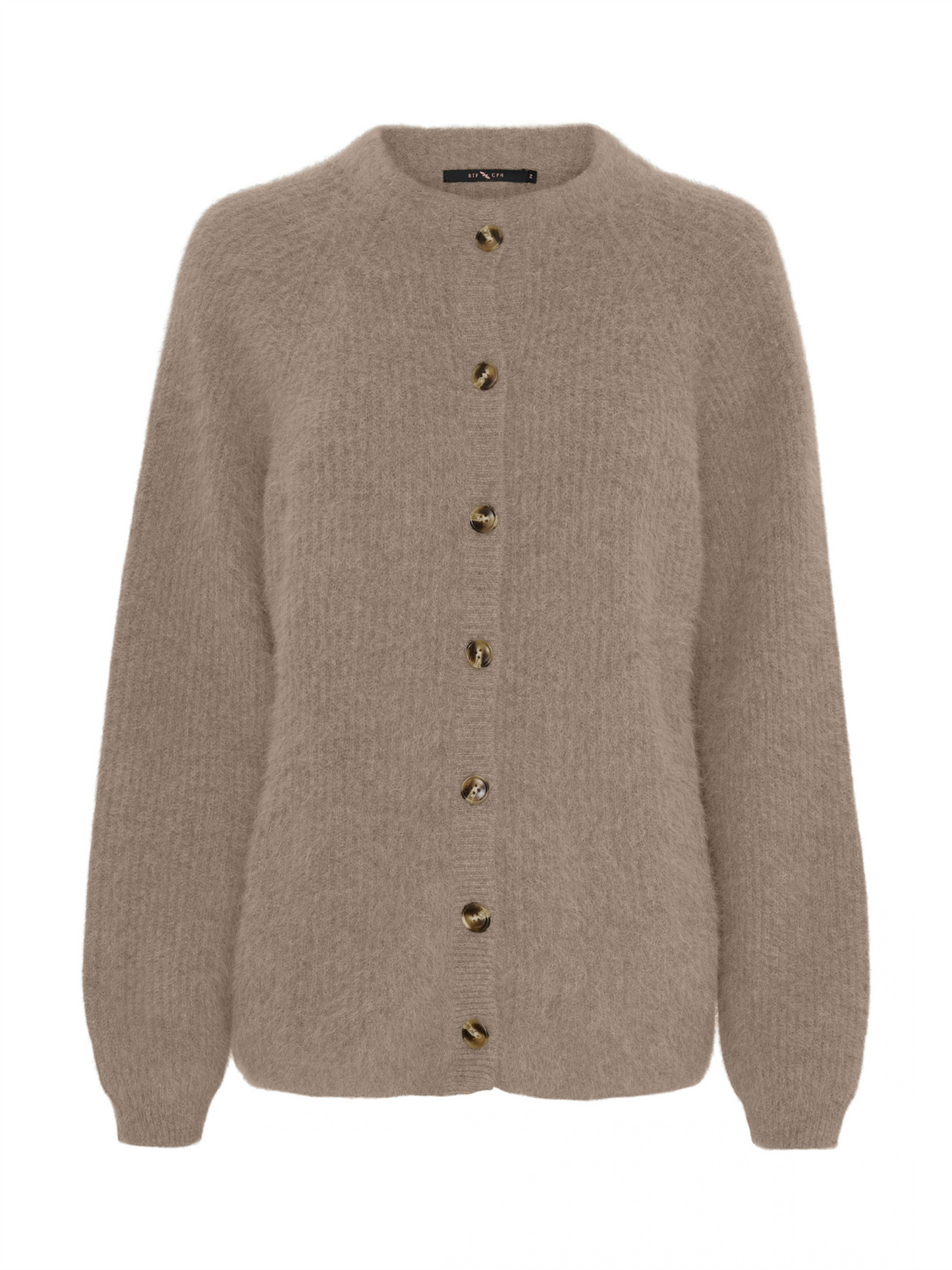 Nina Raccoon Cardigan-  Mocha Brown