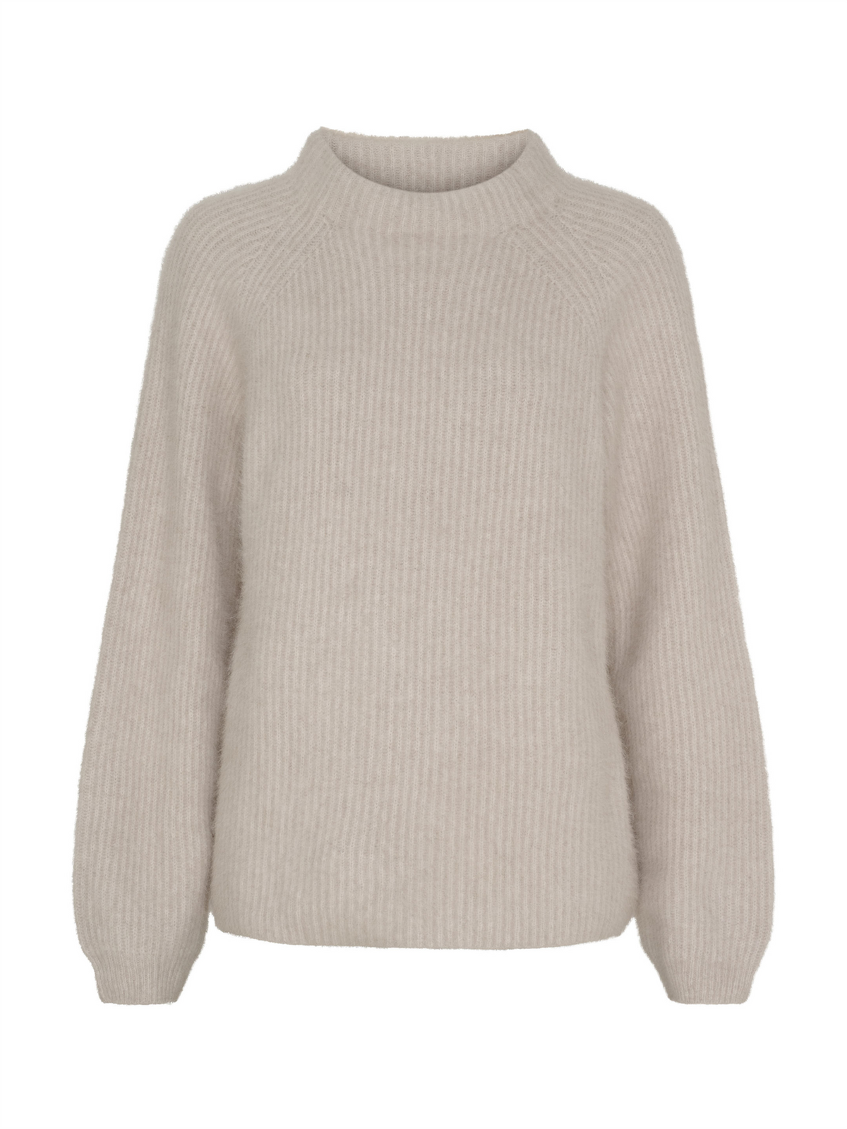 Aria Raccoon Pullover - Light Beige