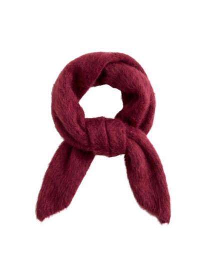 Small Scarf Brushed Cashmere - Bordeaux