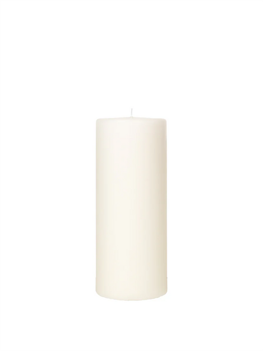 Church Pillar Candle 10x25cm  - Antique White
