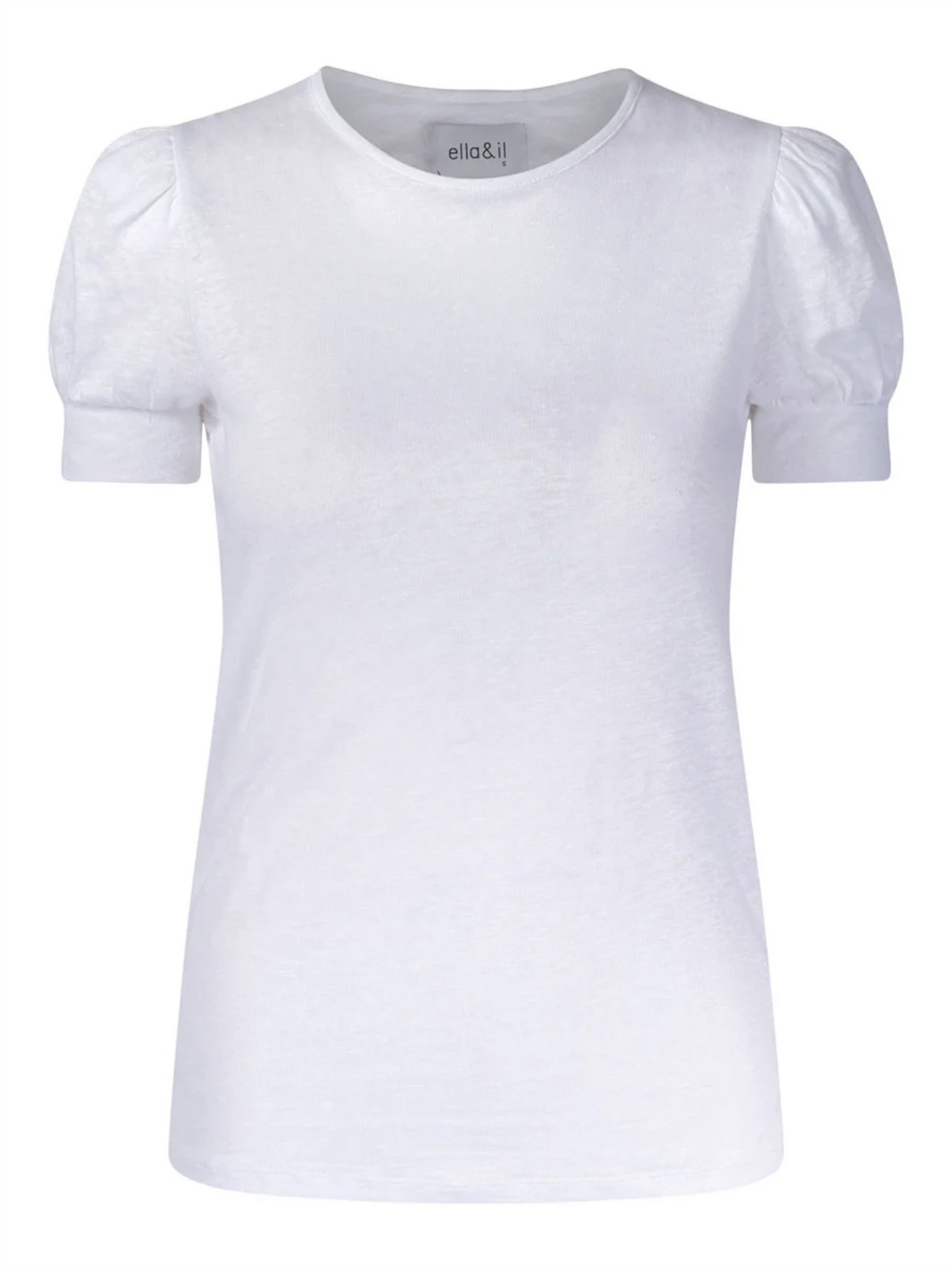 Madeleine Linen Tee - White