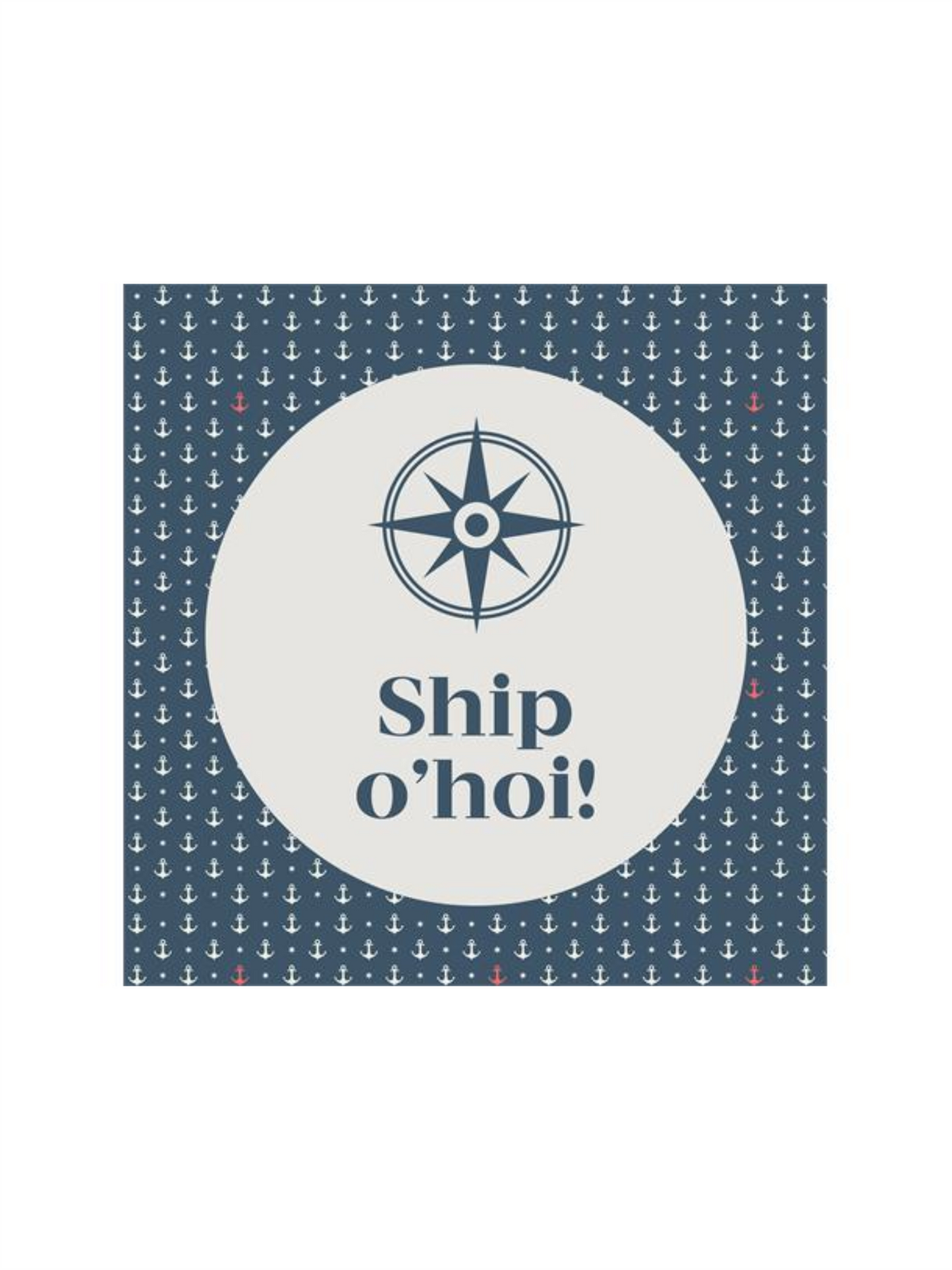 Servietter - "Ship O'hoi!" 33x33cm