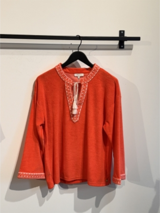 Kaftan Topp - Coral