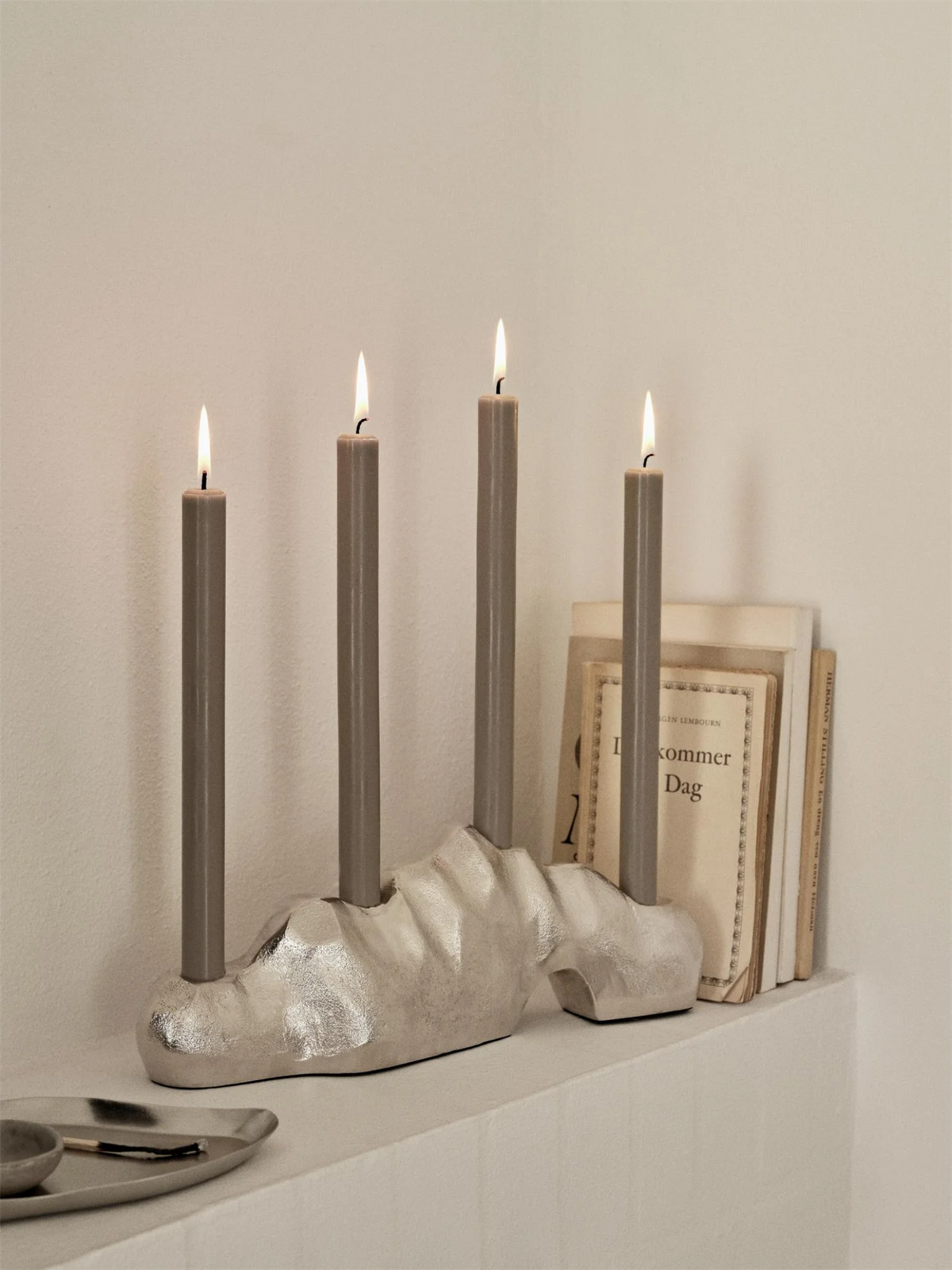 Eco Taper Candle 4pk - Linen