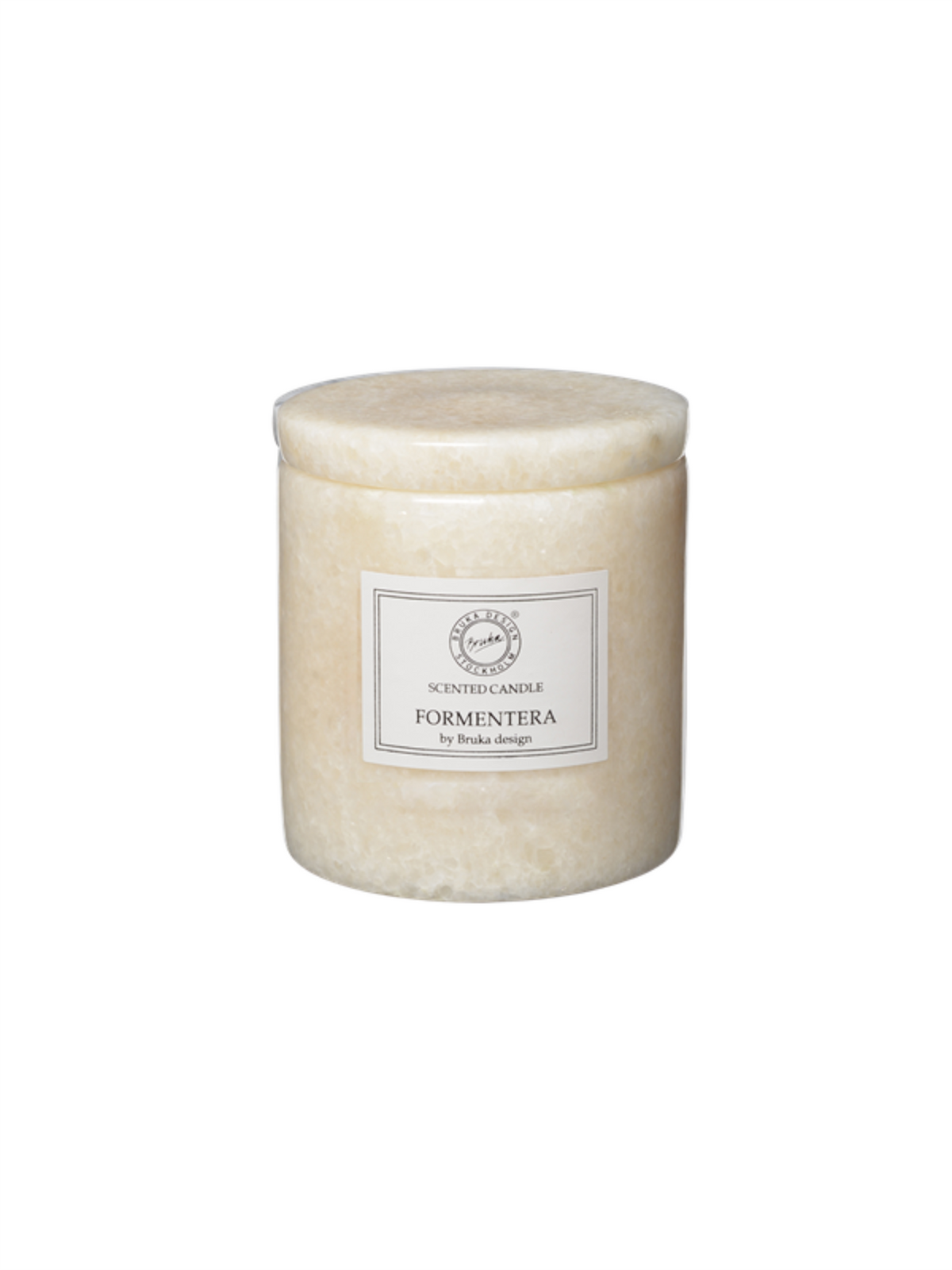 Duftlys White Stone 10x11cm - Formentera