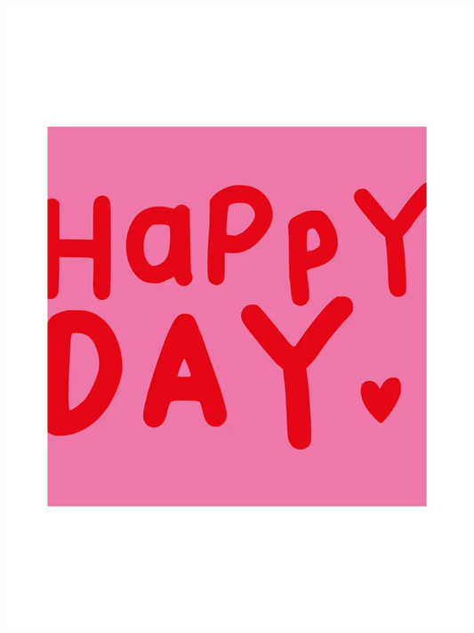 Servietter - Happy Heart 33x33cm