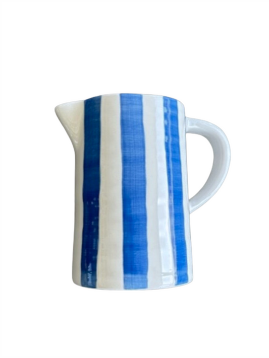 Mugge med håndtak 80cl Capri - Sea Blue Vertical Stripes