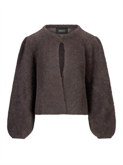 Amelia Chunky Cardigan - Dark Brown