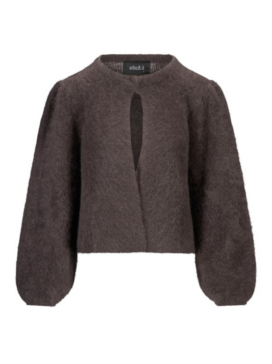Amelia Chunky Cardigan - Dark Brown