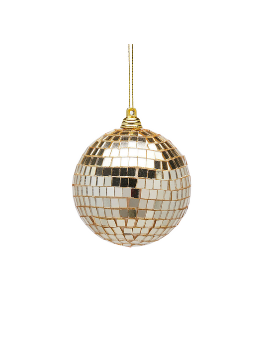 Julekule - Discokule Gold 8cm