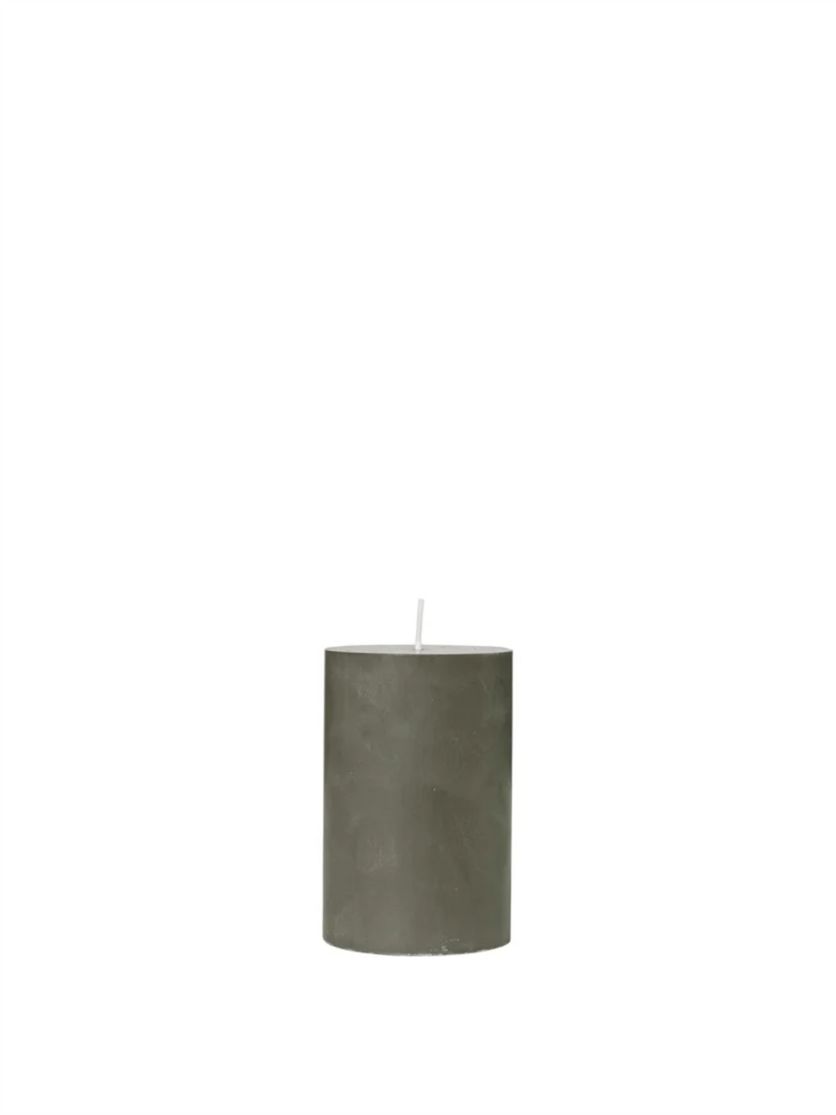 Eco Pillar Candle 10cm - Grape Leaf Green