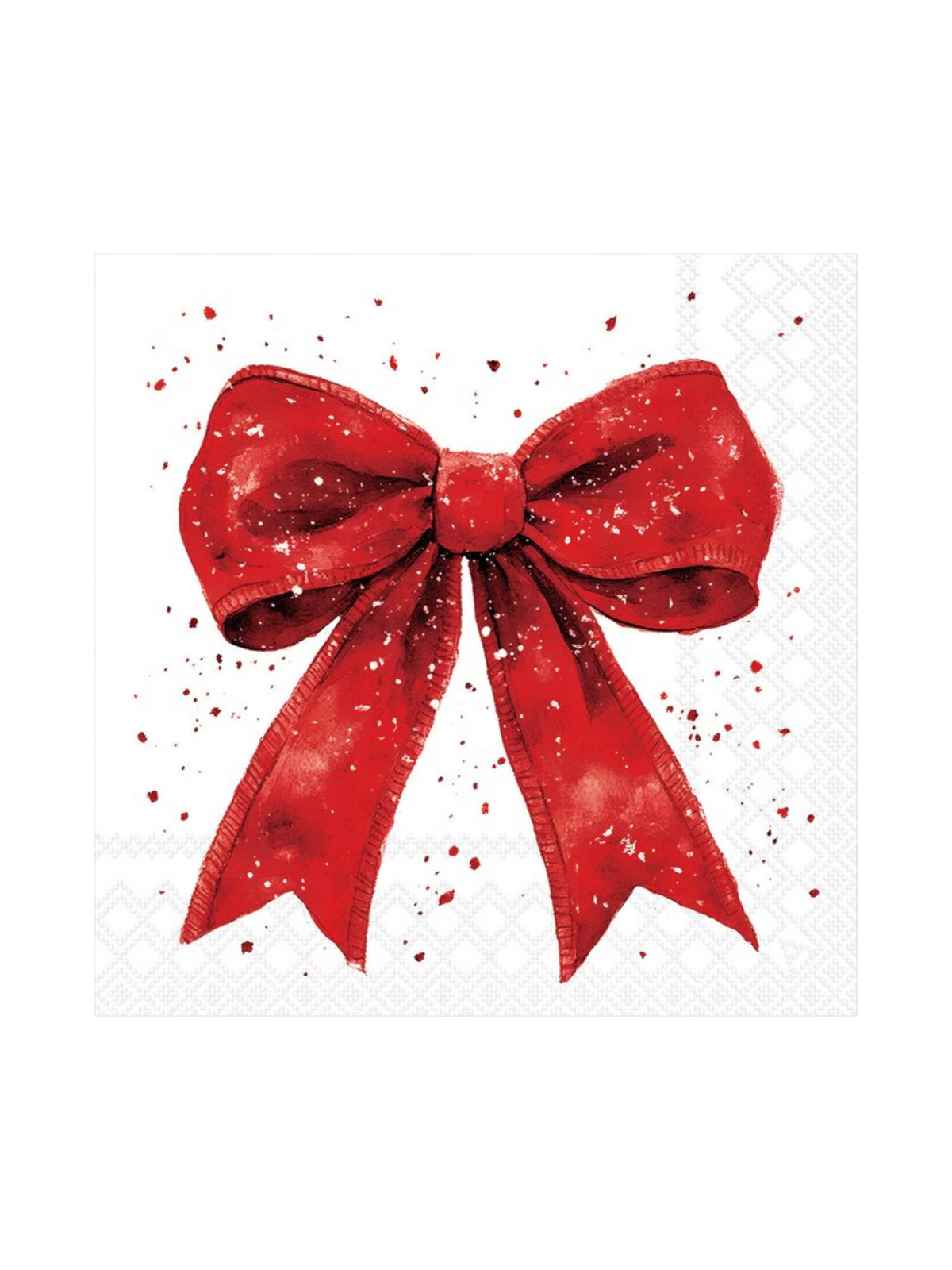 Servietter - Fancy Bow Red 33x33cm