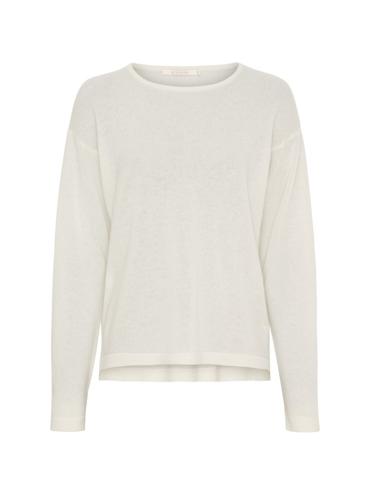 Selina Pure Cashmere Pullover - White