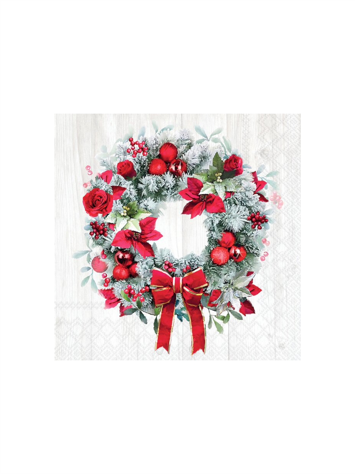 Servietter - Blooming Wreath 25x25cm