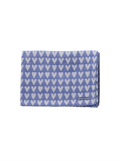 Kjøkkenhåndkle Med Hjerter - Blå