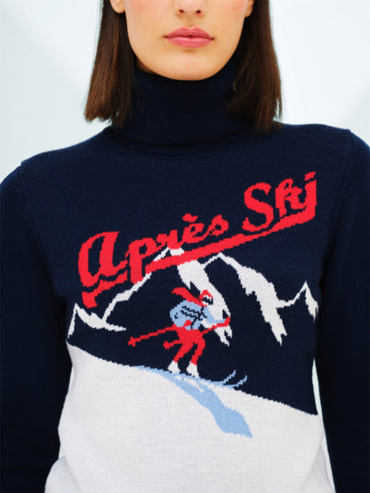 AfterSki Sweater - Navy - at home