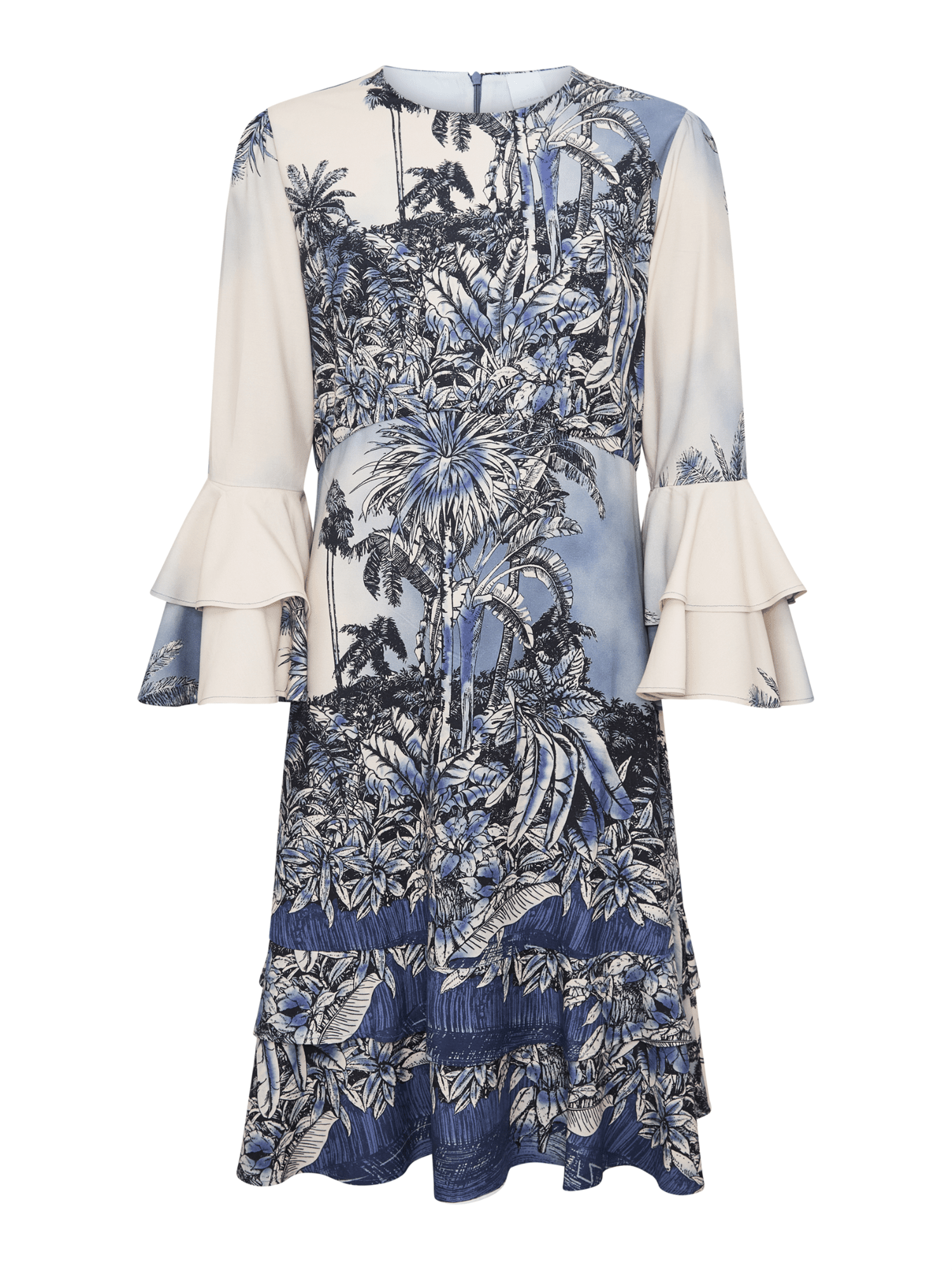 Aloha Dress - Shaded Blue - at home
