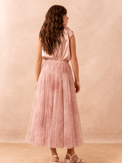 Amber Skirt - Pink - at home