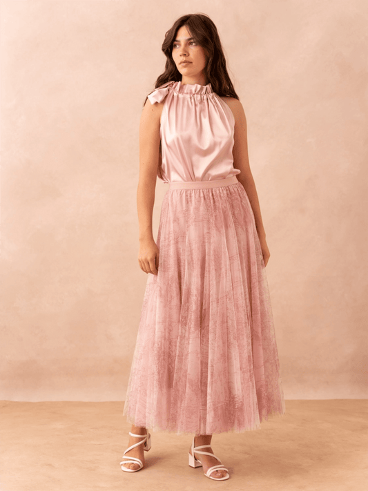 Amber Skirt - Pink - at home