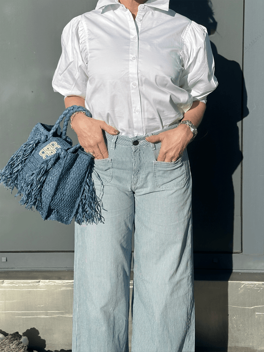 Aurele Jeans - Blåstripet - at home