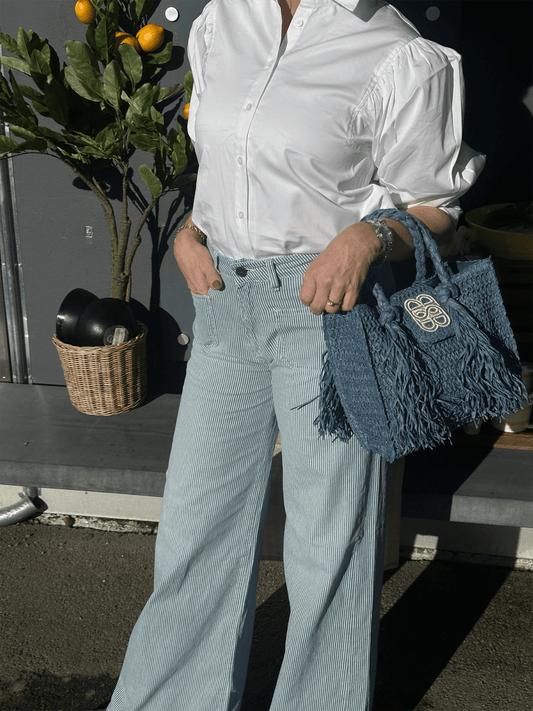 Aurele Jeans - Blåstripet - at home