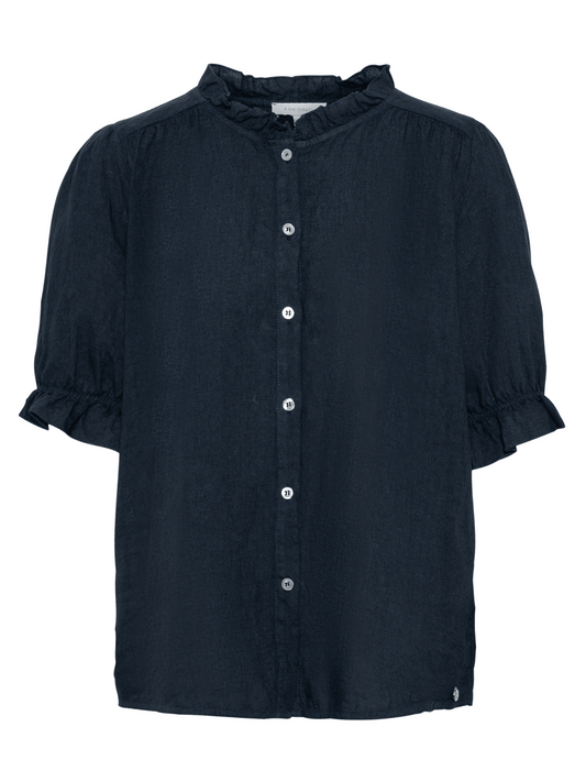 Aurora Top - Navy - at home