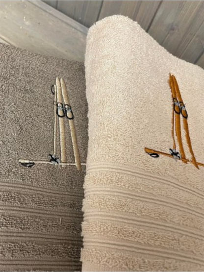 Badehåndkle Ski 70x140cm - Sand