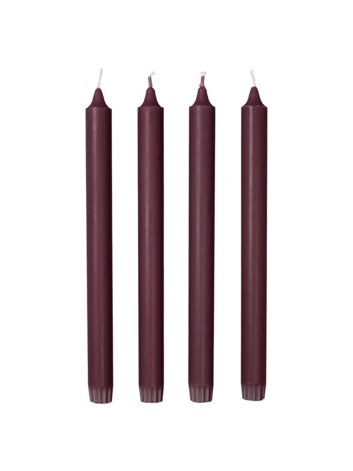 Eco Taper Candle 4pk - Wine Berry