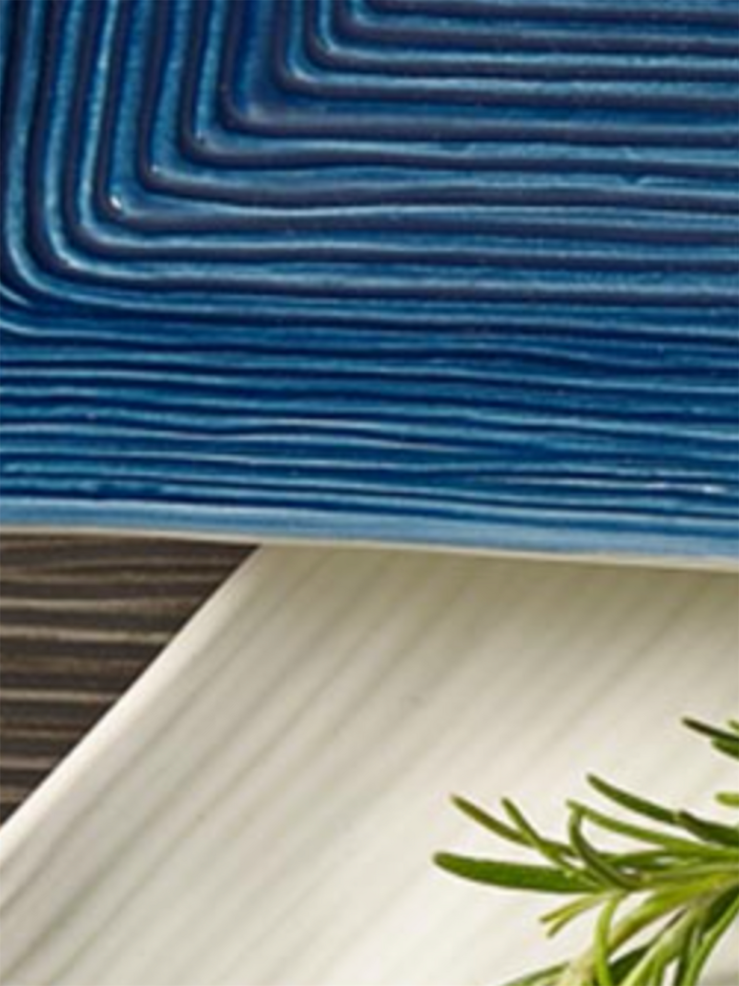 Fat Rektangulært Colour 34cm - Blue