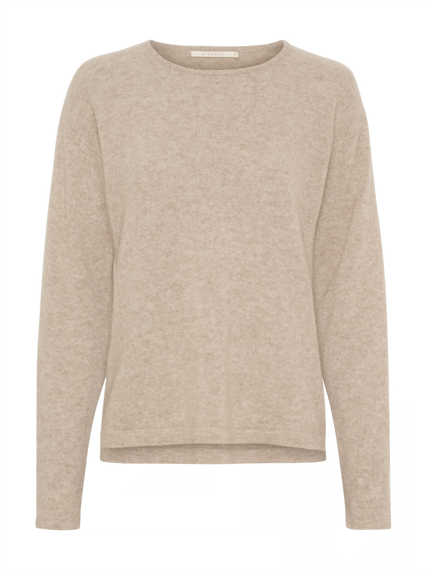 Selina Pure Cashmere Pullover - Nougat Melange
