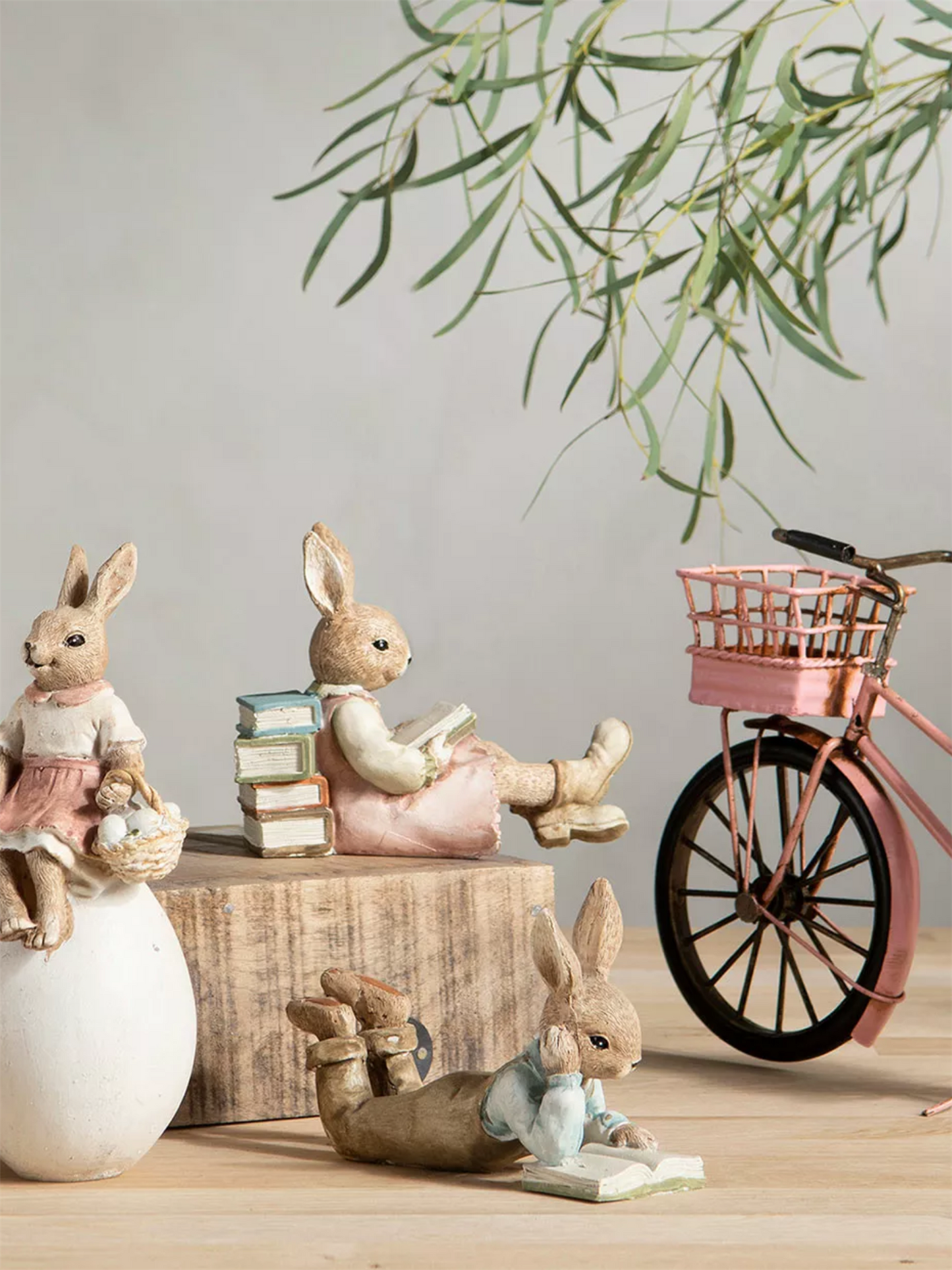 Påskepynt - Kaninpar Leser