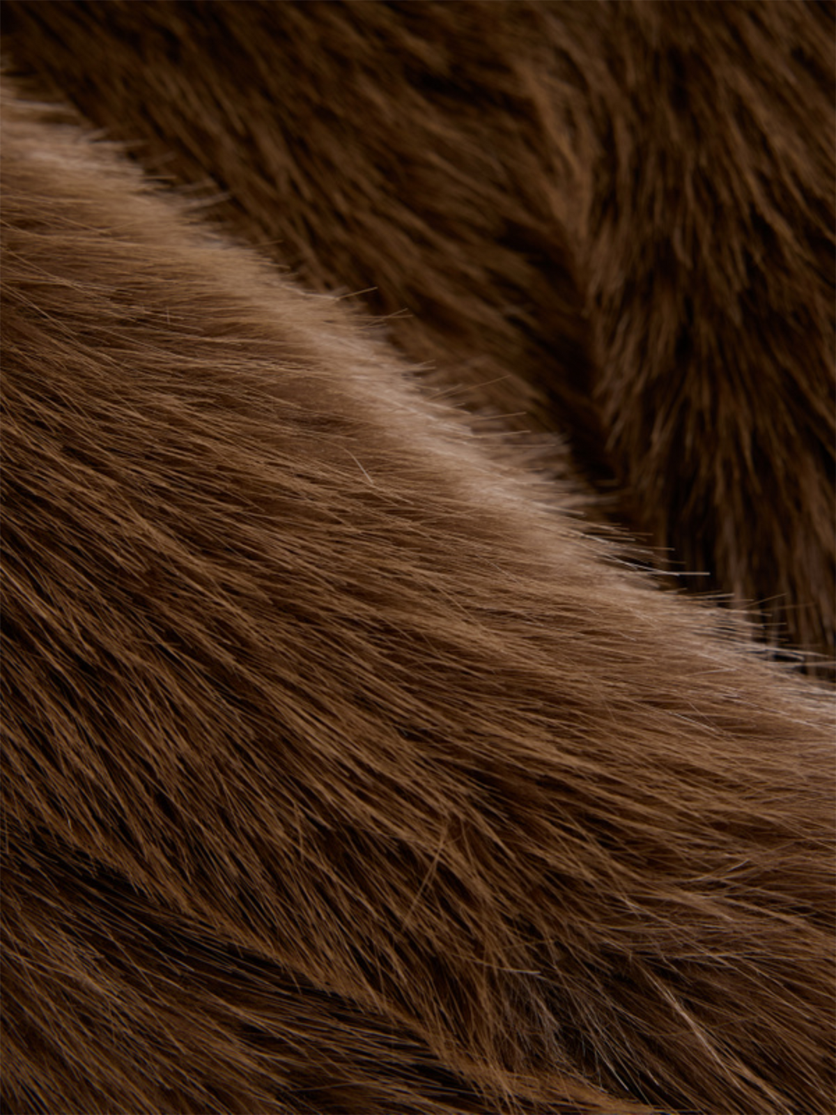 Tora Fake Fur Jacket - Brown