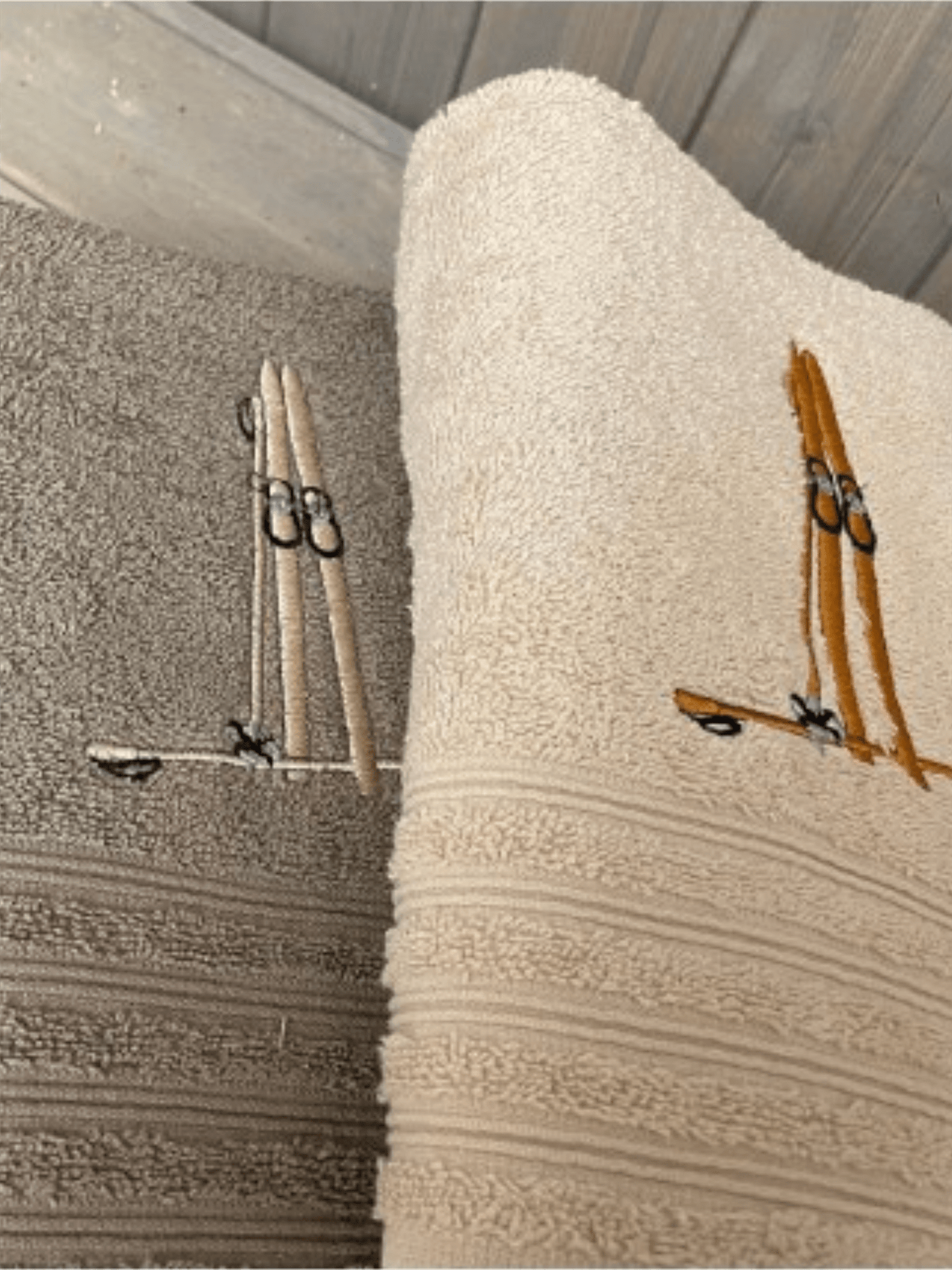 Badehåndkle Ski 70x140cm - Sand - at home