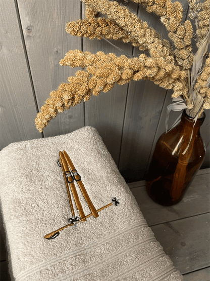 Badehåndkle Ski 70x140cm - Sand - at home