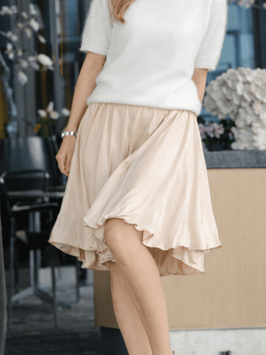 Baloon Skirt - Sand - at home