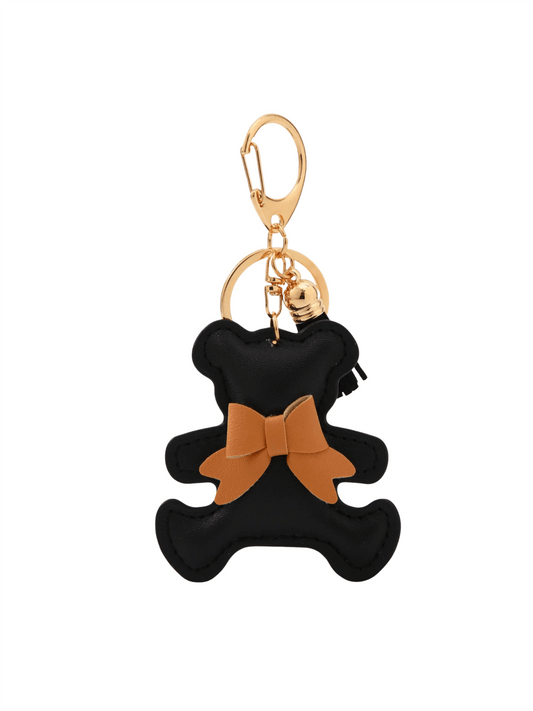 Bear Bag Charm - Black - at home