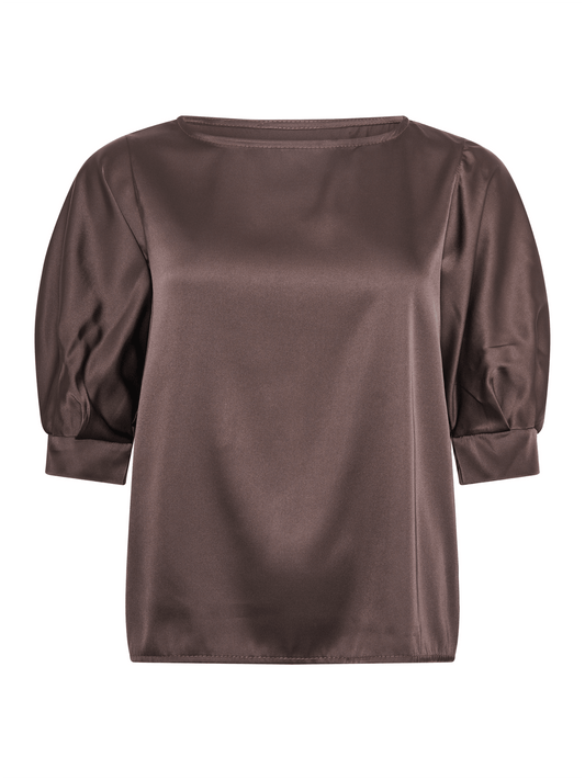 Beauty Blouse - Brown - at home