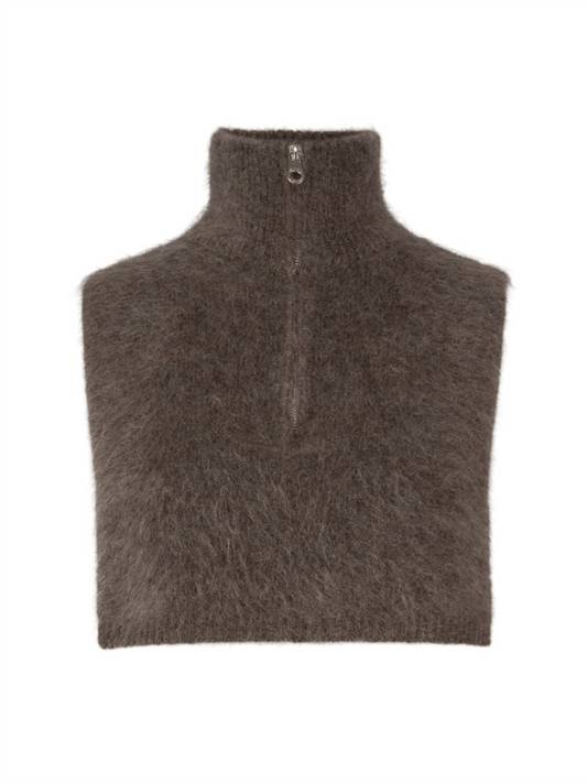 Belinda Chunky High Neck - Brown - at home