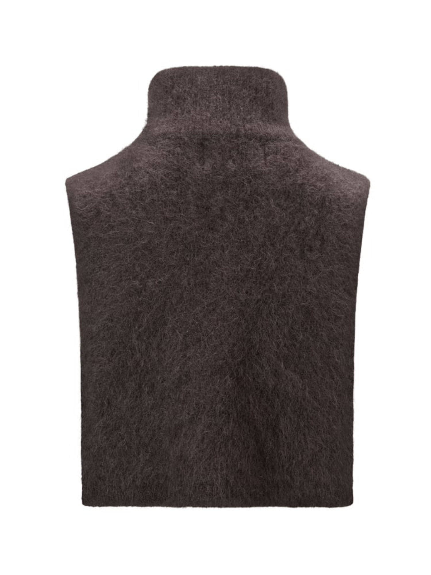 Belinda Chunky High Neck - Dark Brown - at home
