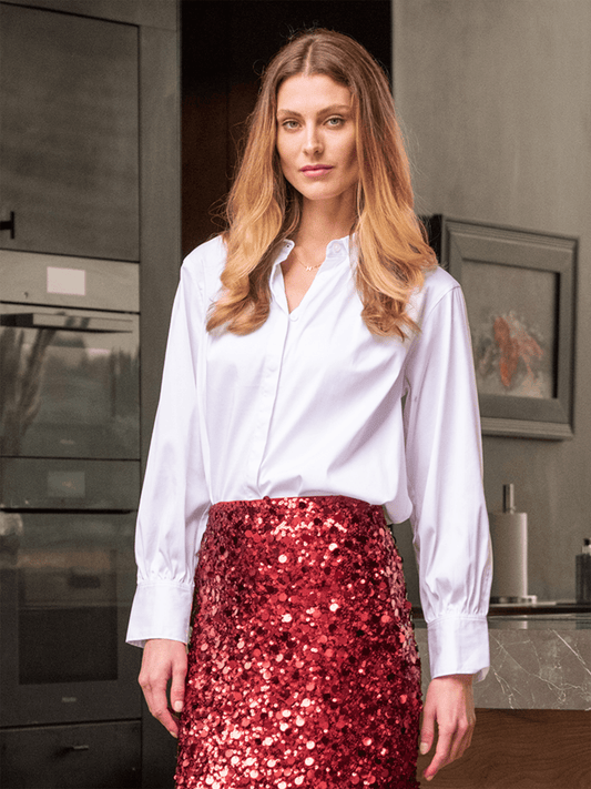 Besset Blouse - White - at home