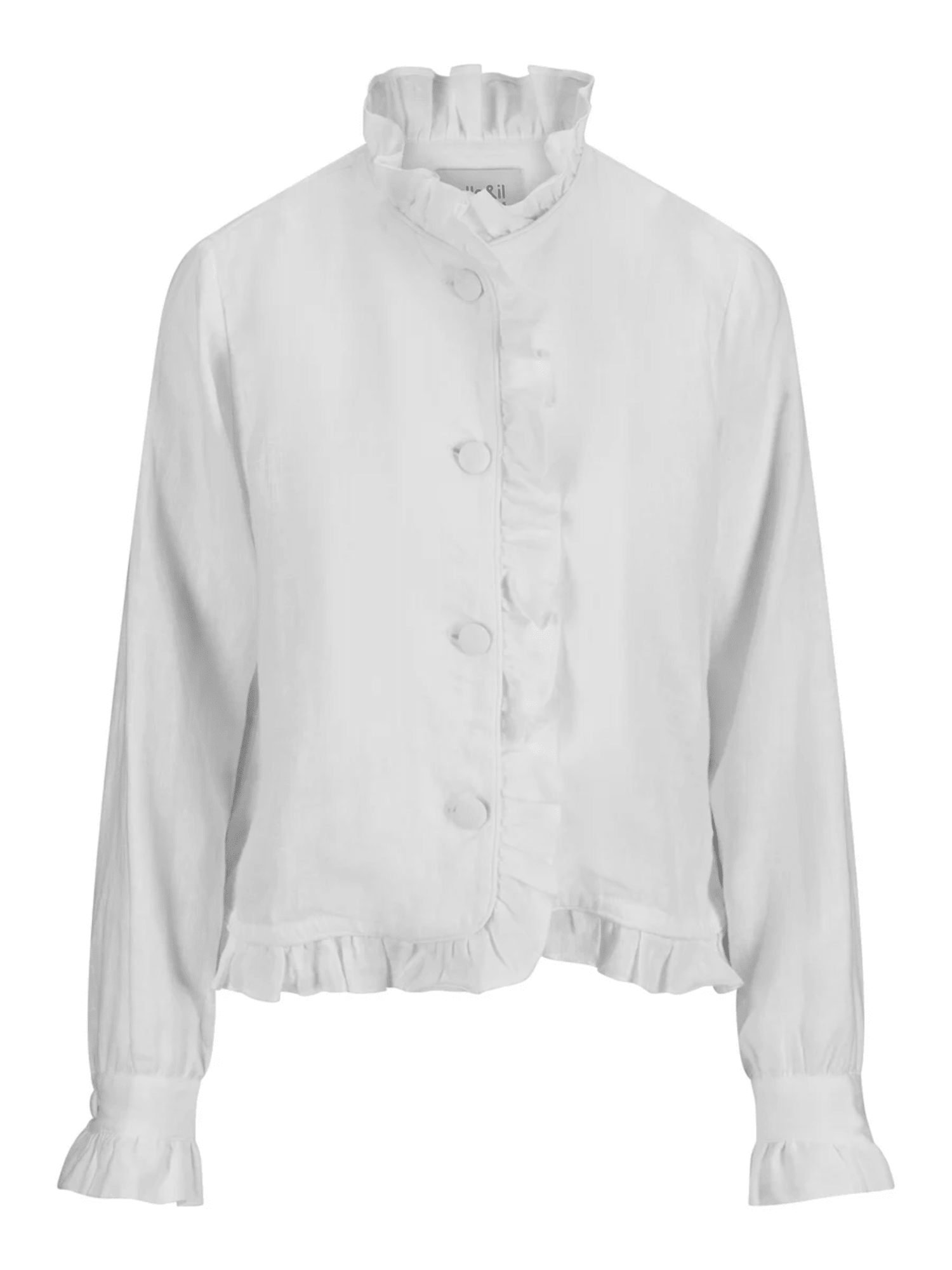 Betty Linen Jacket - White - at home