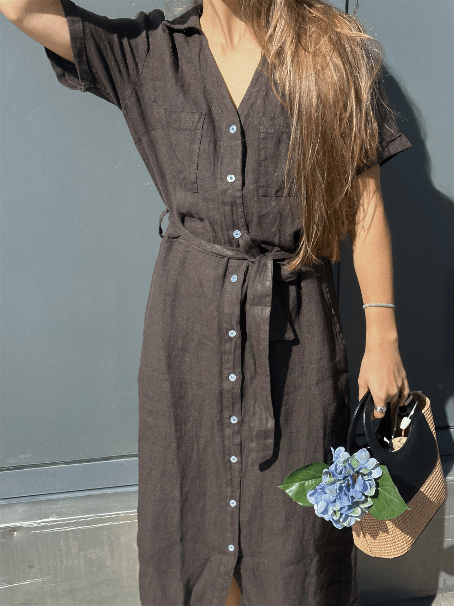 Blixen Dress - Kakao - at home