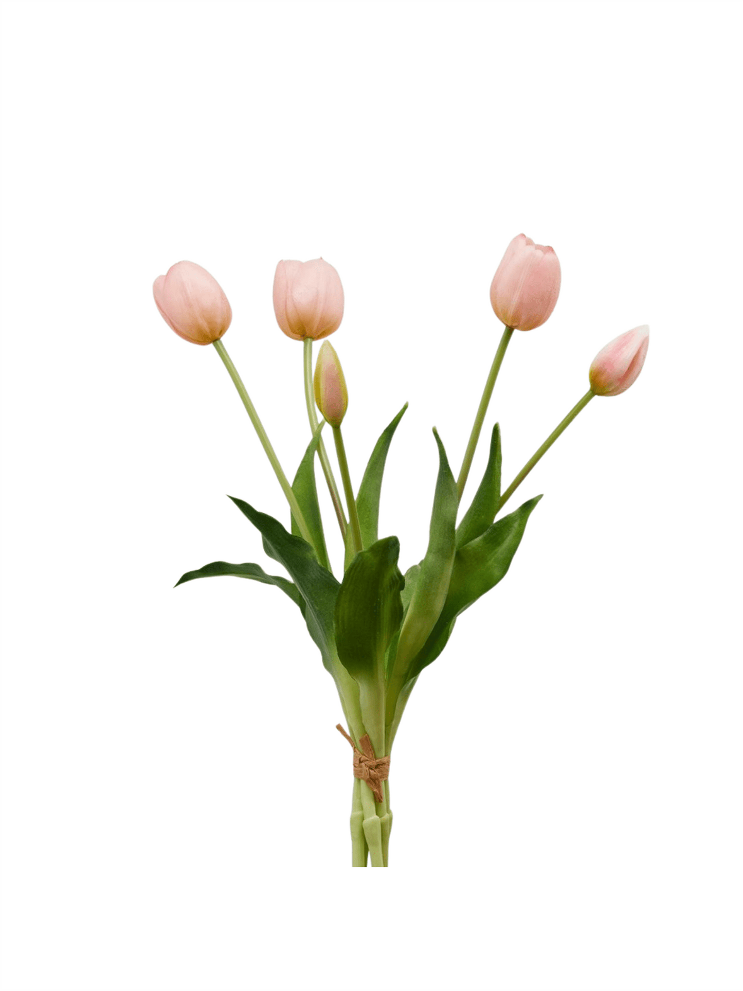 Blomst - Tulipan Bukett 40cm Lyserosa - at home