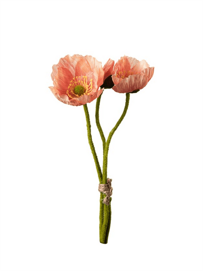 Blomst - Valmue H22cm Rosa - at home