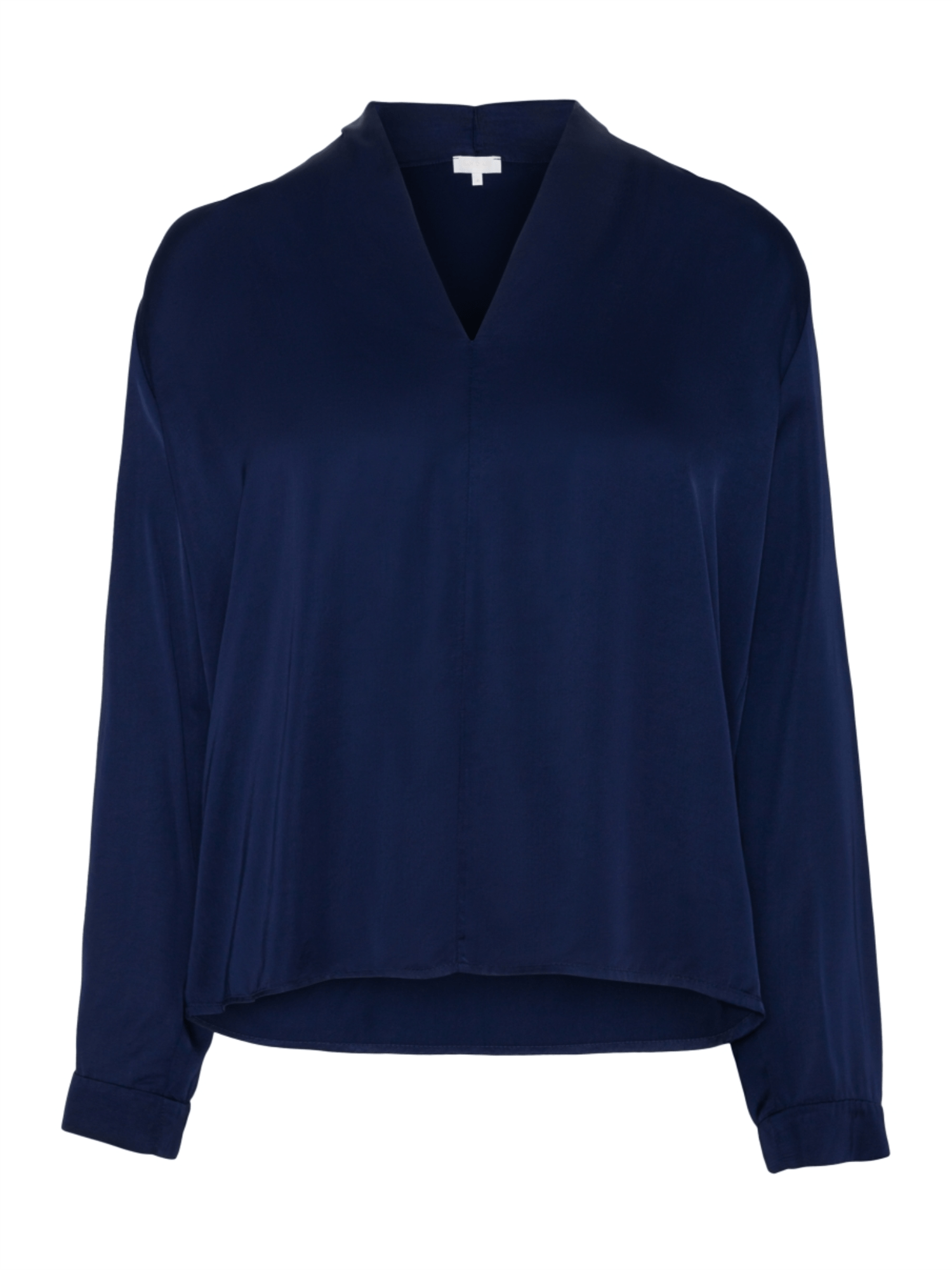 Blouse Solid - Blue Scuro - at home