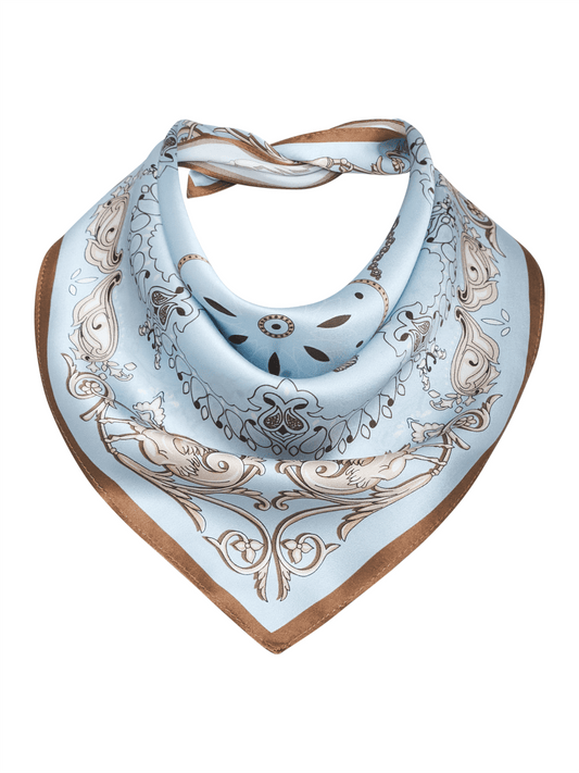 Bonita Scarf - Light blue - at home