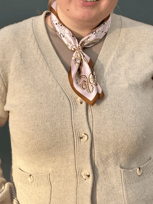 Bonita Scarf - Pale Rose - at home