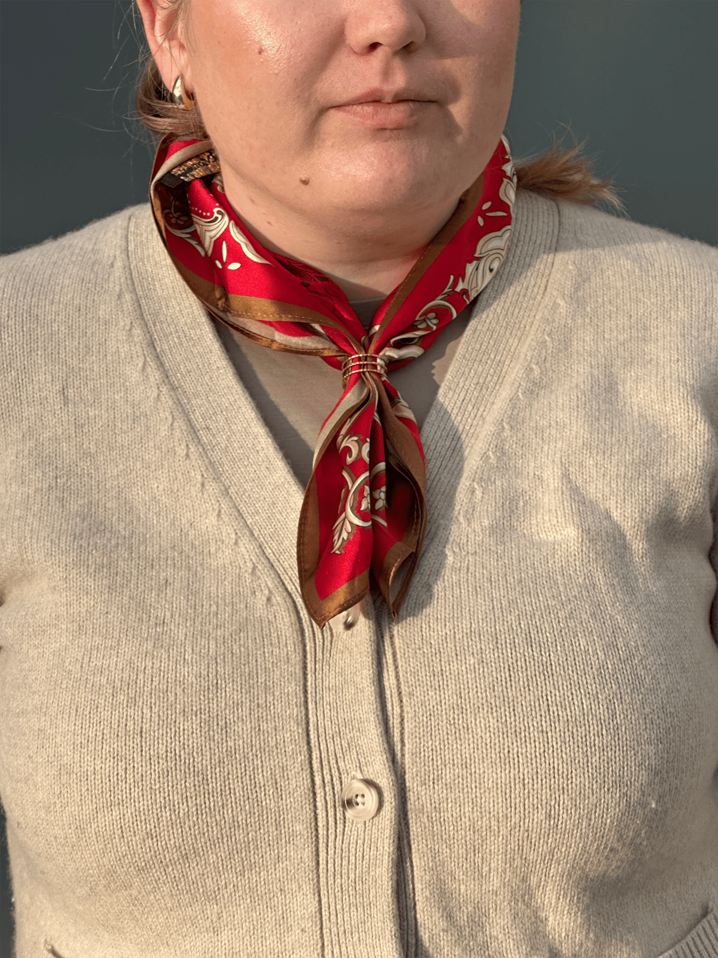 Bonita Scarf - Red - at home